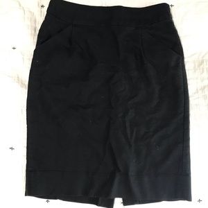 Black JCrew pencil skirt